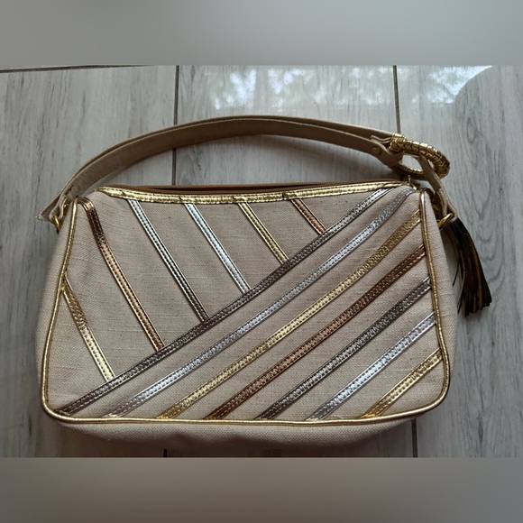 VTG. Portofino Shoulder bag metallic design - Picture 1 of 11